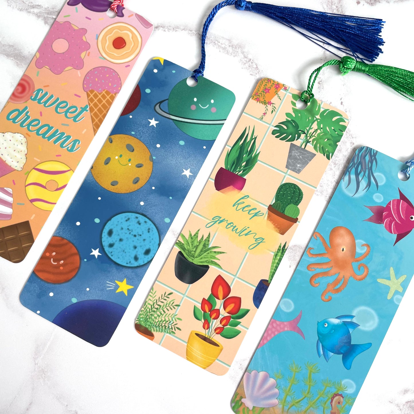 4 pack Bookmark Set