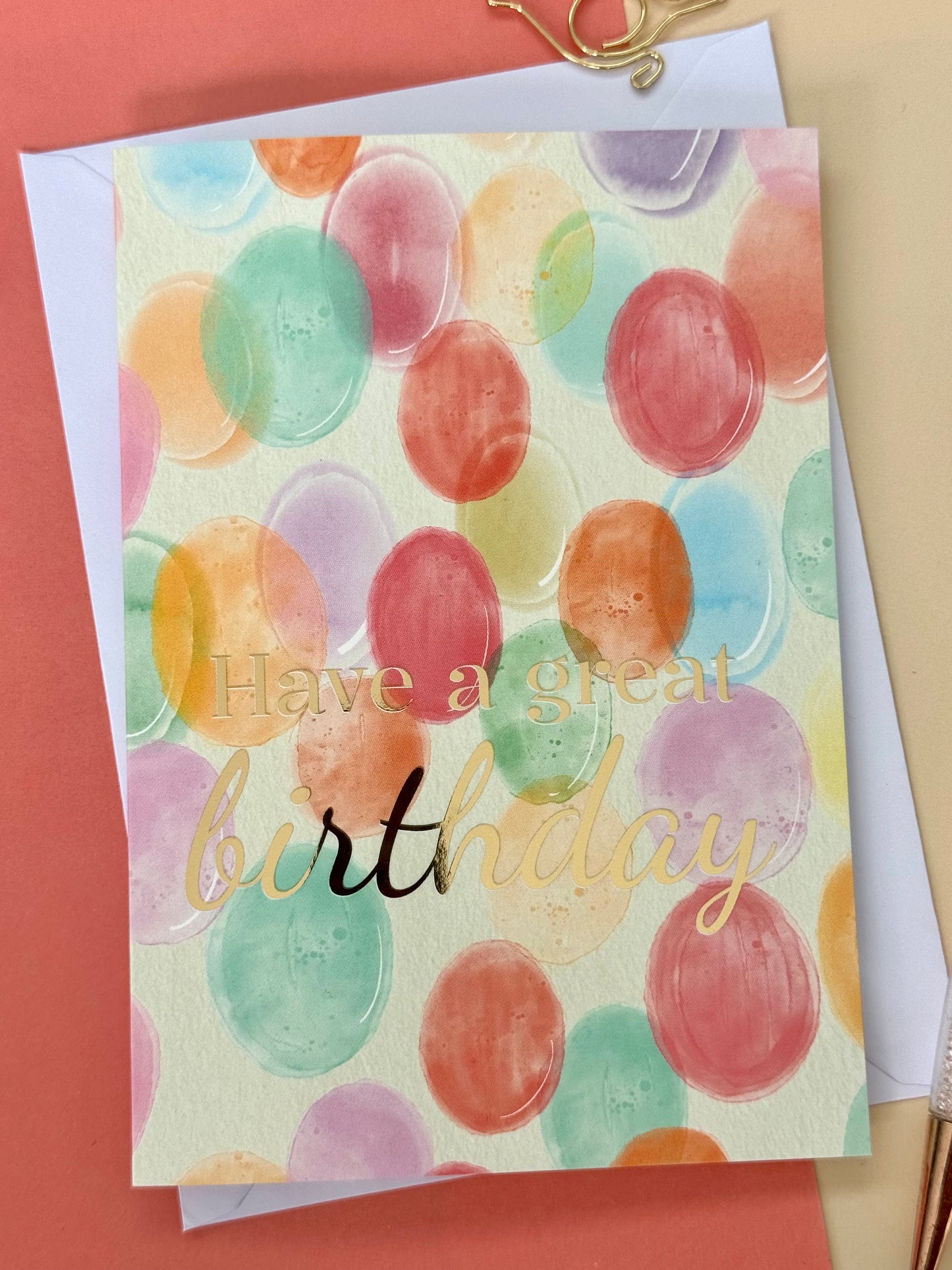 Bubbles Birthday Card