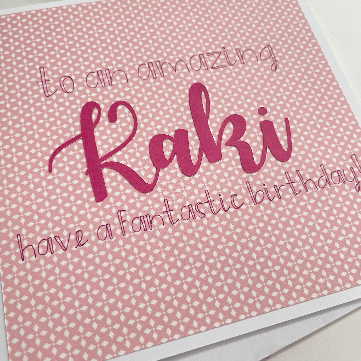 Pink Themed Birthday Card - Massi & Kaki
