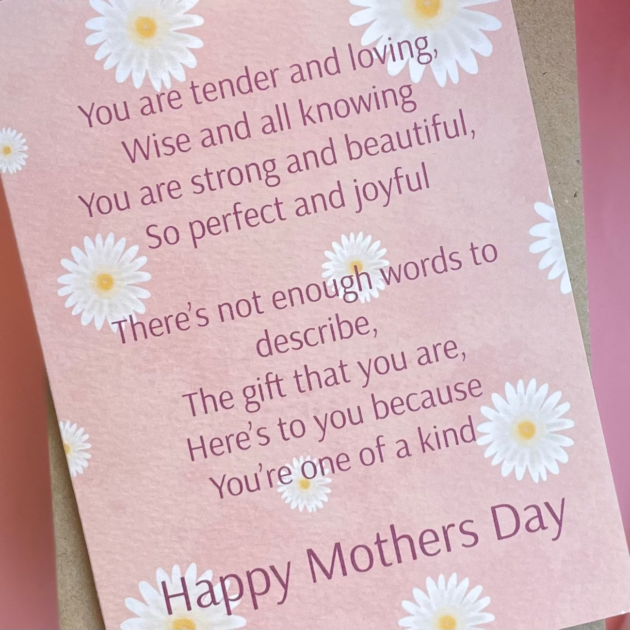 Mothers Day Poem Card
