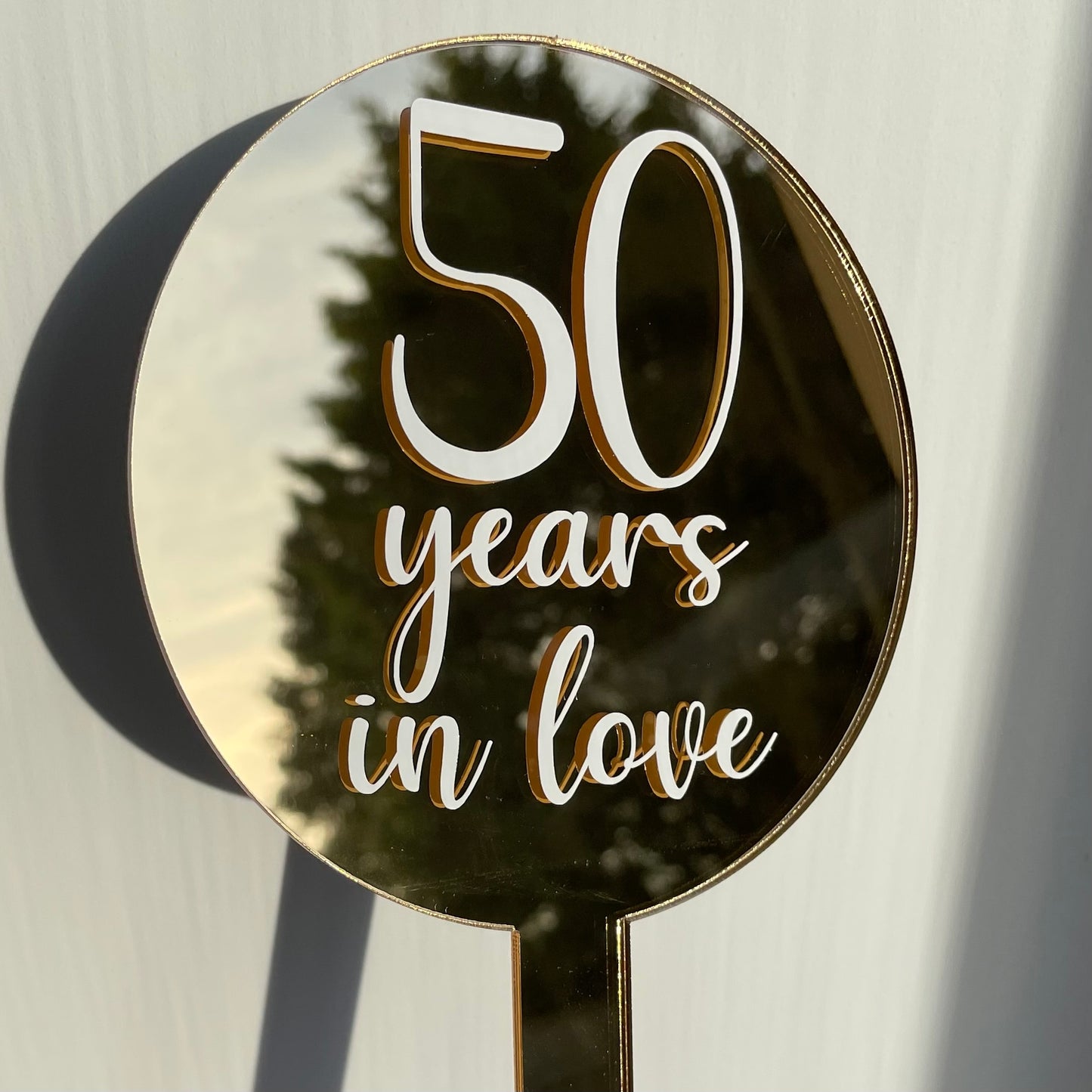 50 Years Anniversary Cake Topper