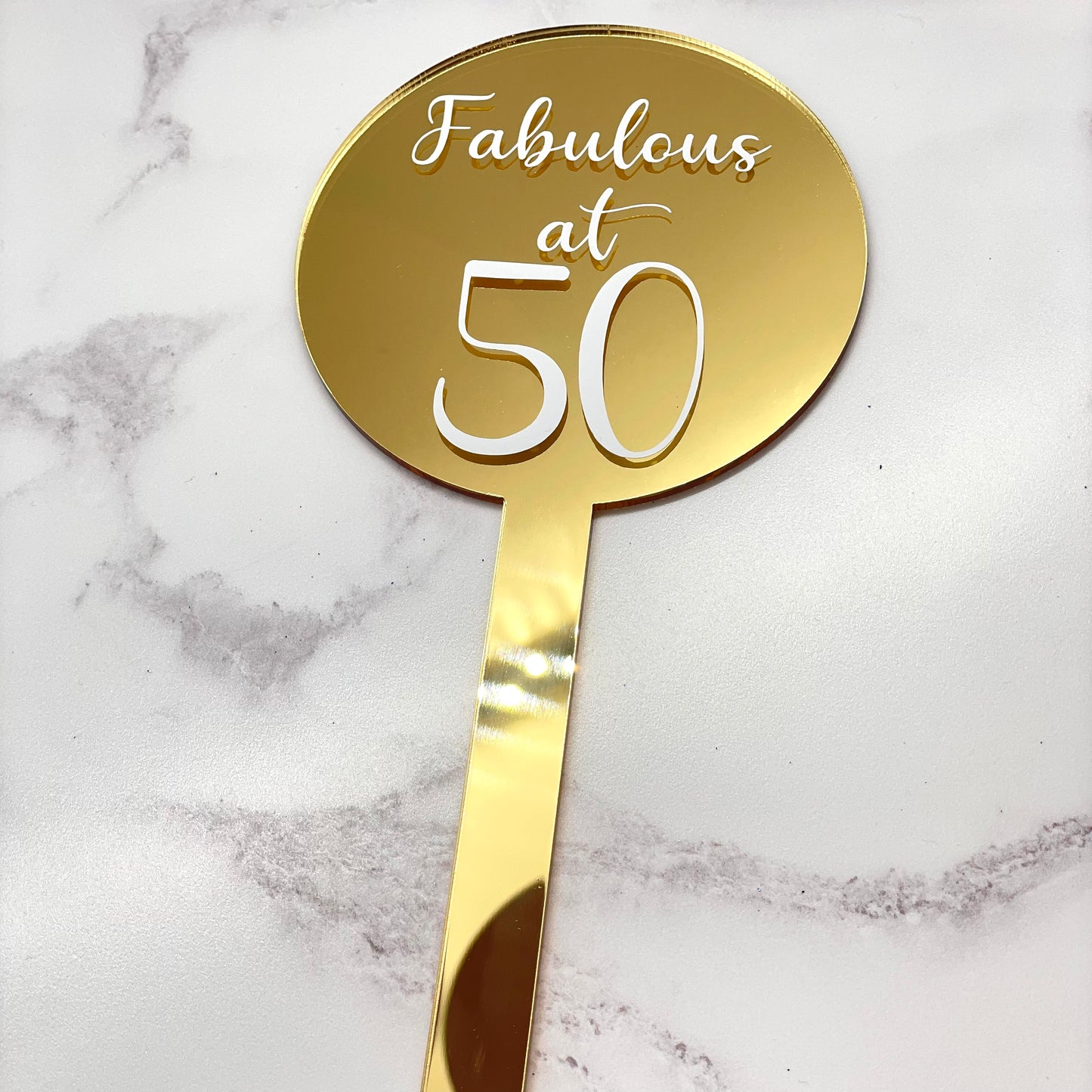 Fabulous at 50 Cake Topper