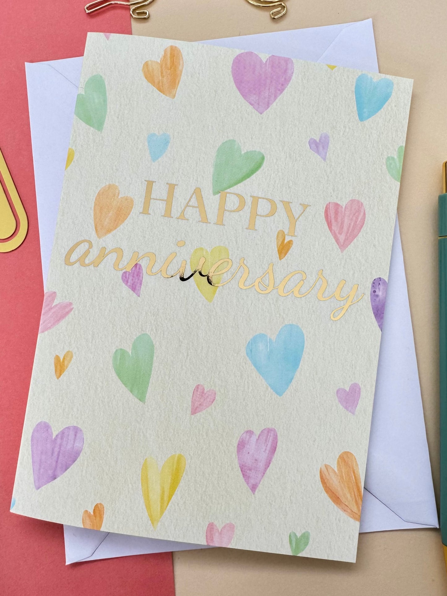 Hearts Anniversary Card