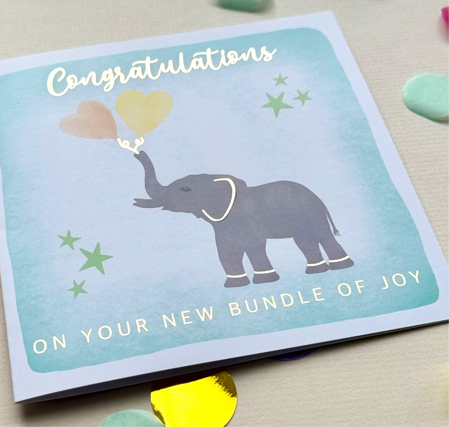 Congratulations Blue New Baby Card