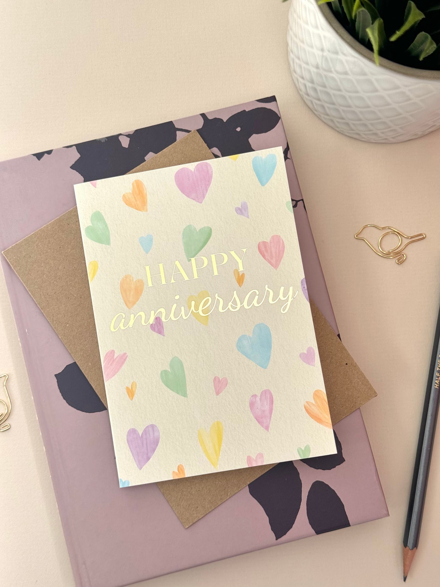 Hearts Anniversary Card