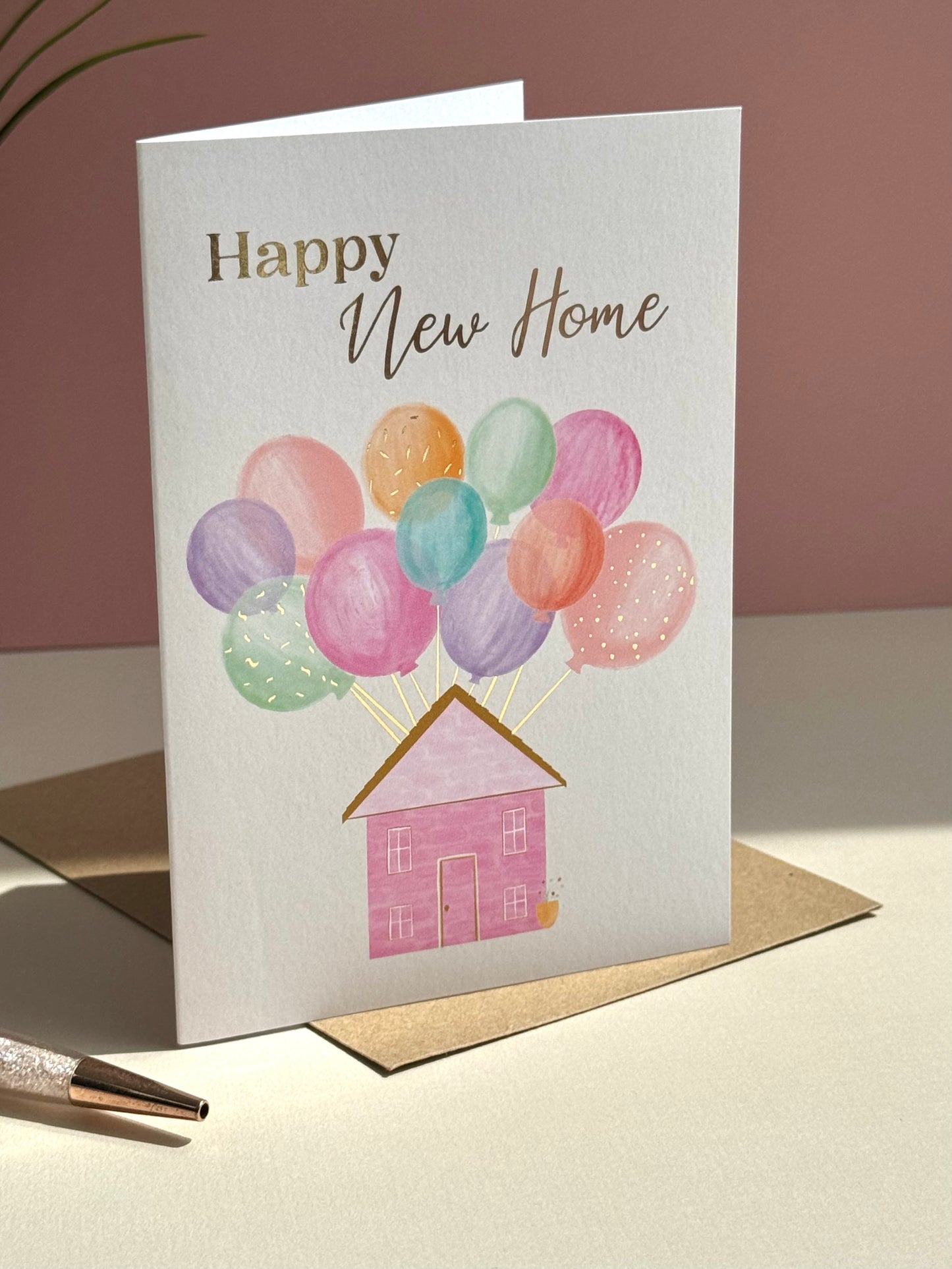 Happy New Home Balloon Card