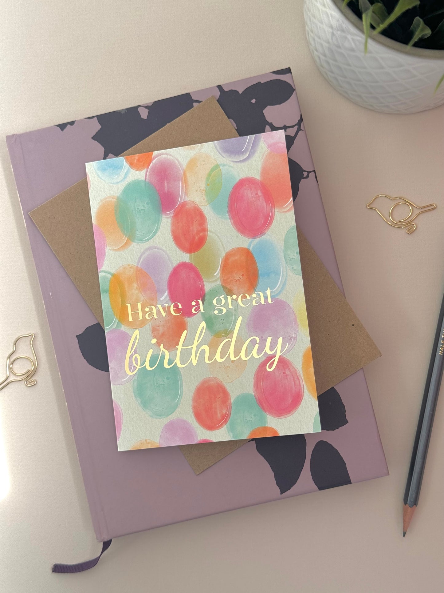 Bubbles Birthday Card