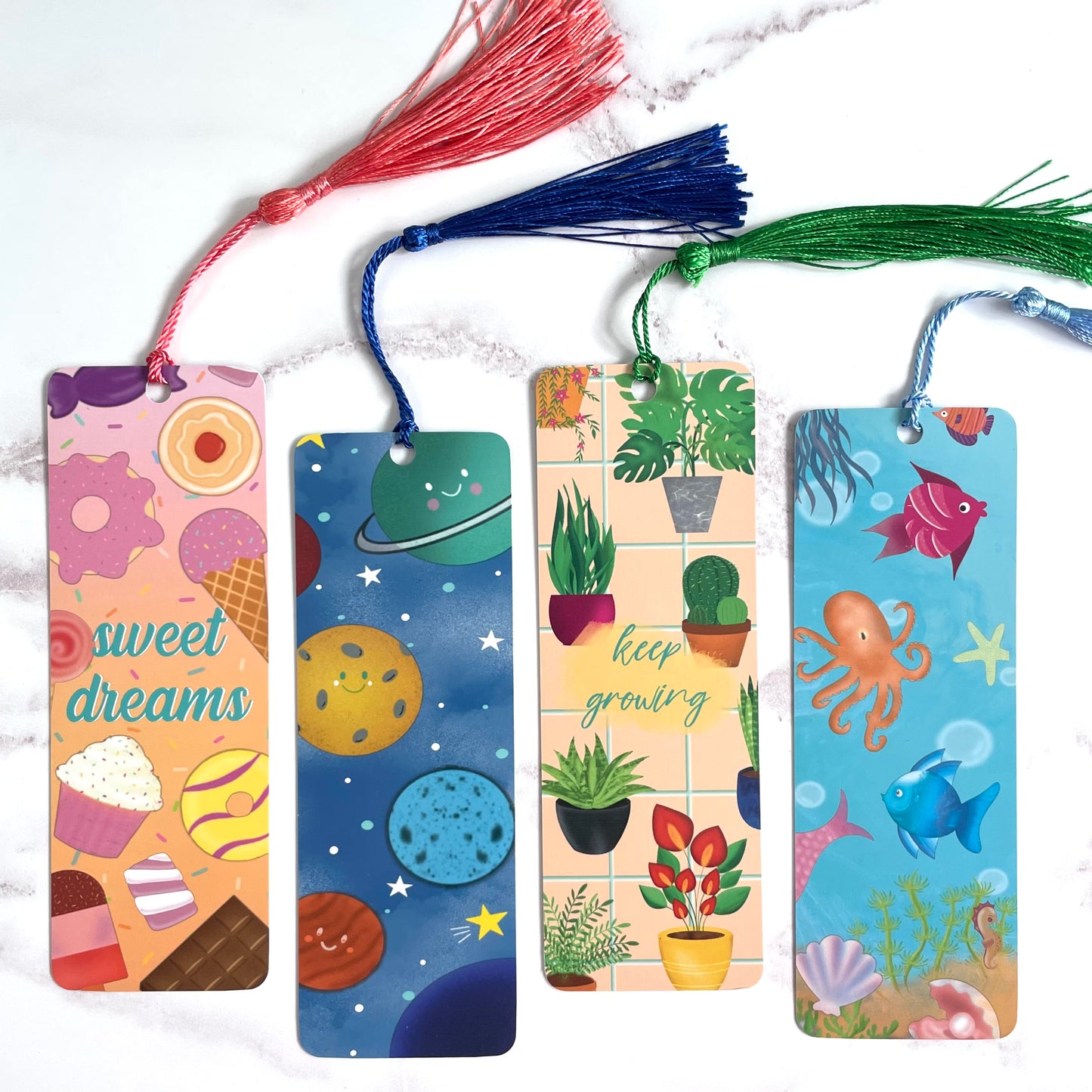 4 pack Bookmark Set