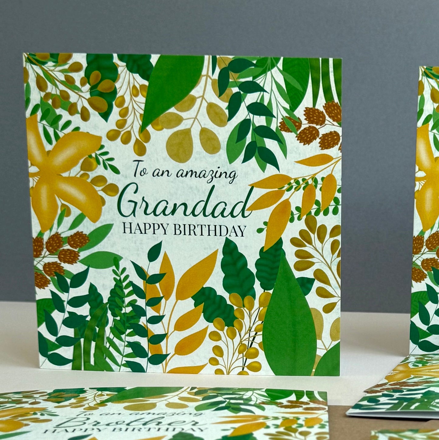 Grandad Nature Inspired Birthday Card