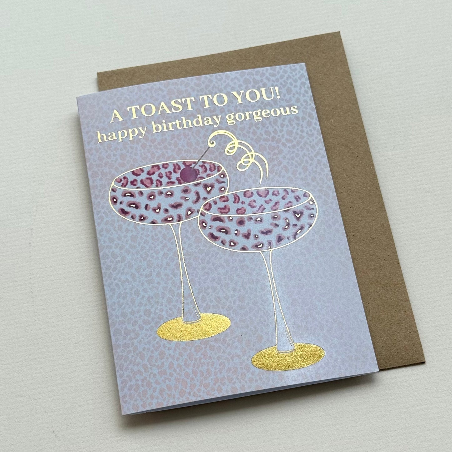 A Toast To You Birthday Card