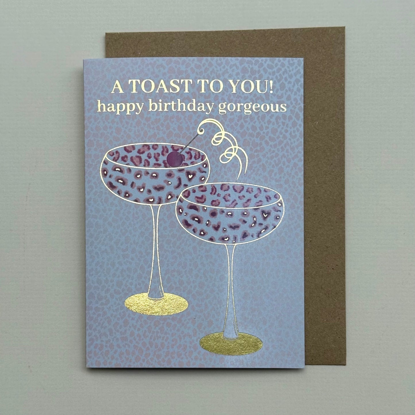 A Toast To You Birthday Card