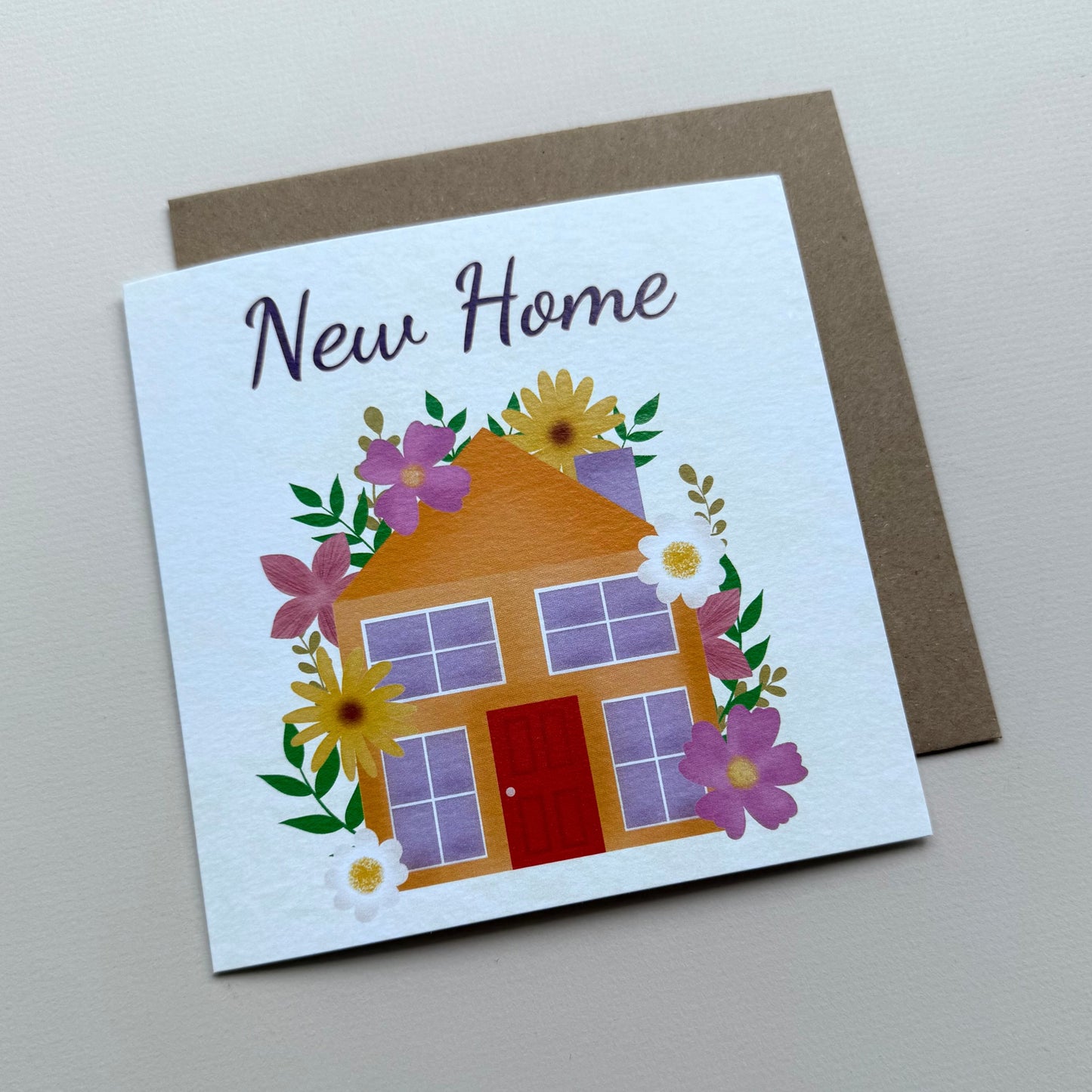 New Home Floral Greeting Card