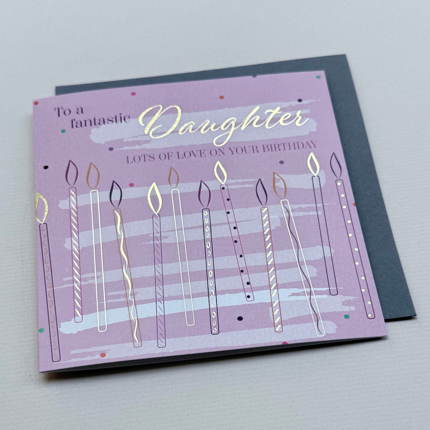 Daughter Candles Birthday Card