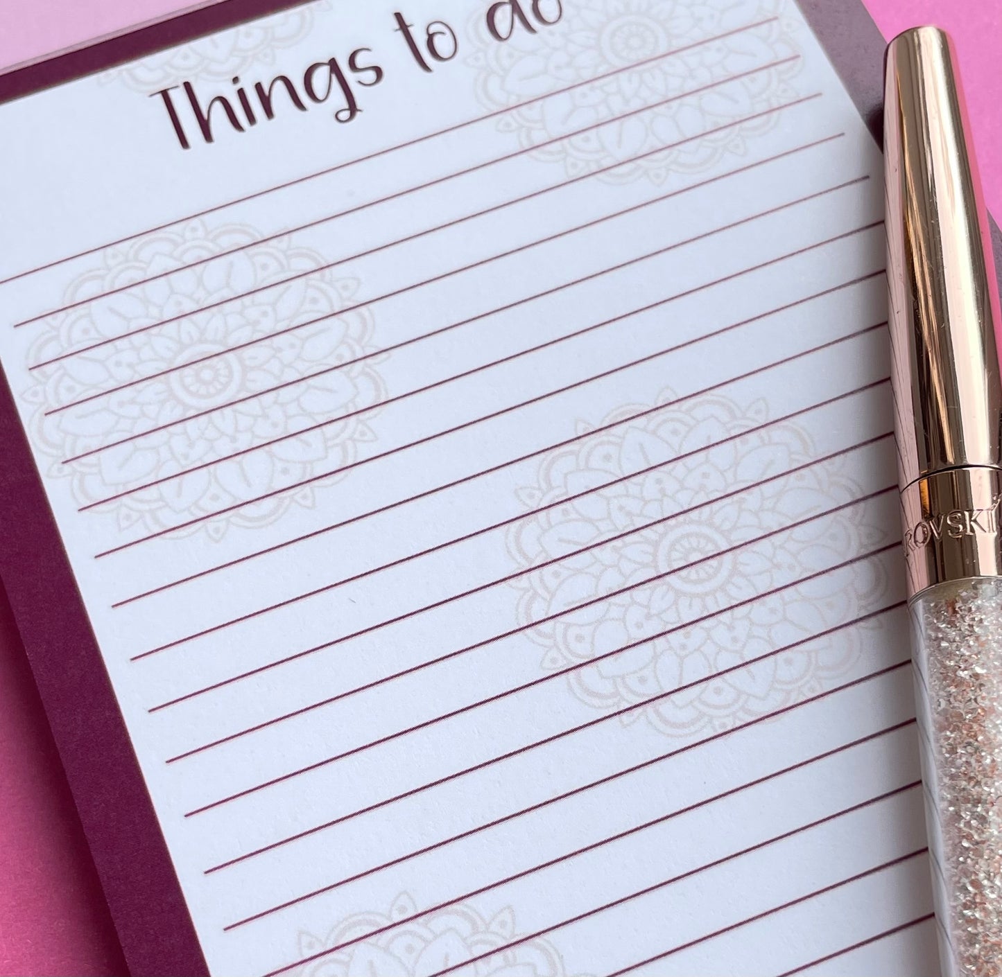 Things to do notepad in A6