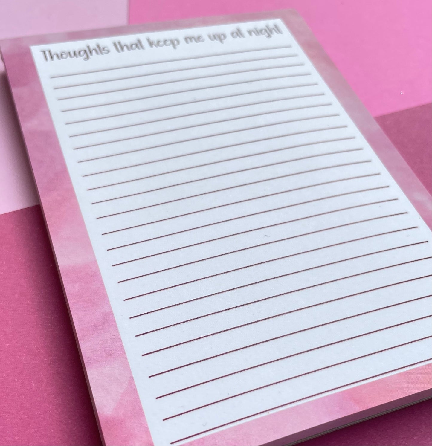 Thoughts That Keep Me Up At Night A6 Notepad