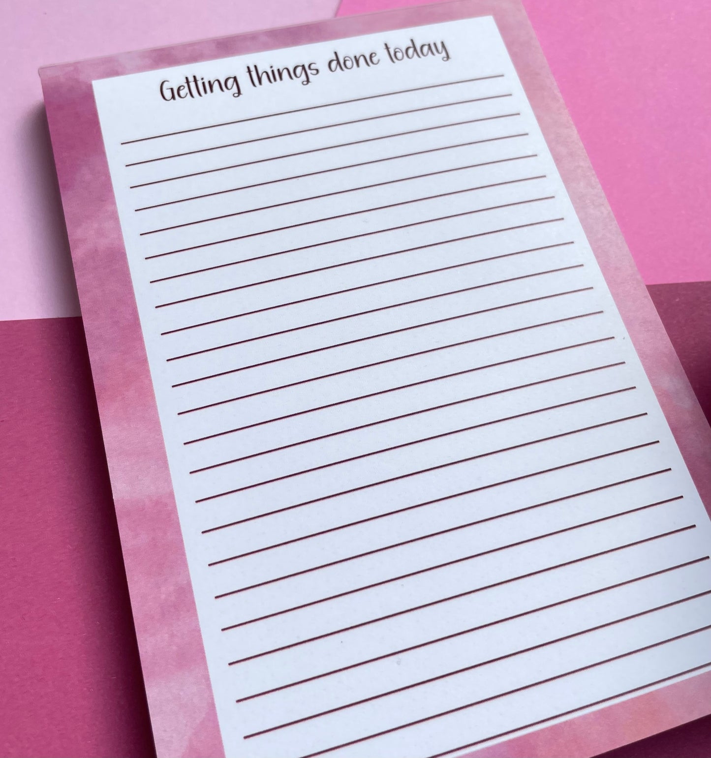 Getting things done today notepad a6