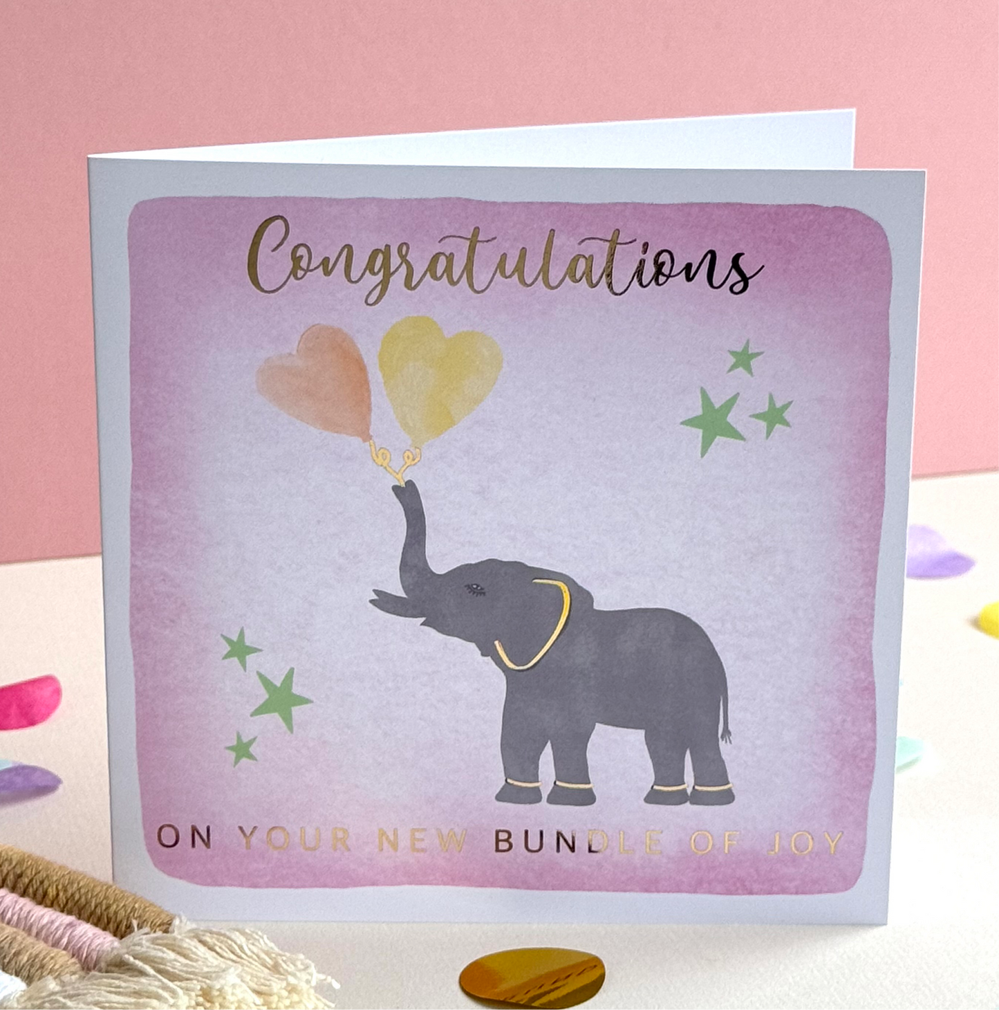 Congratulations Pink New Baby Card
