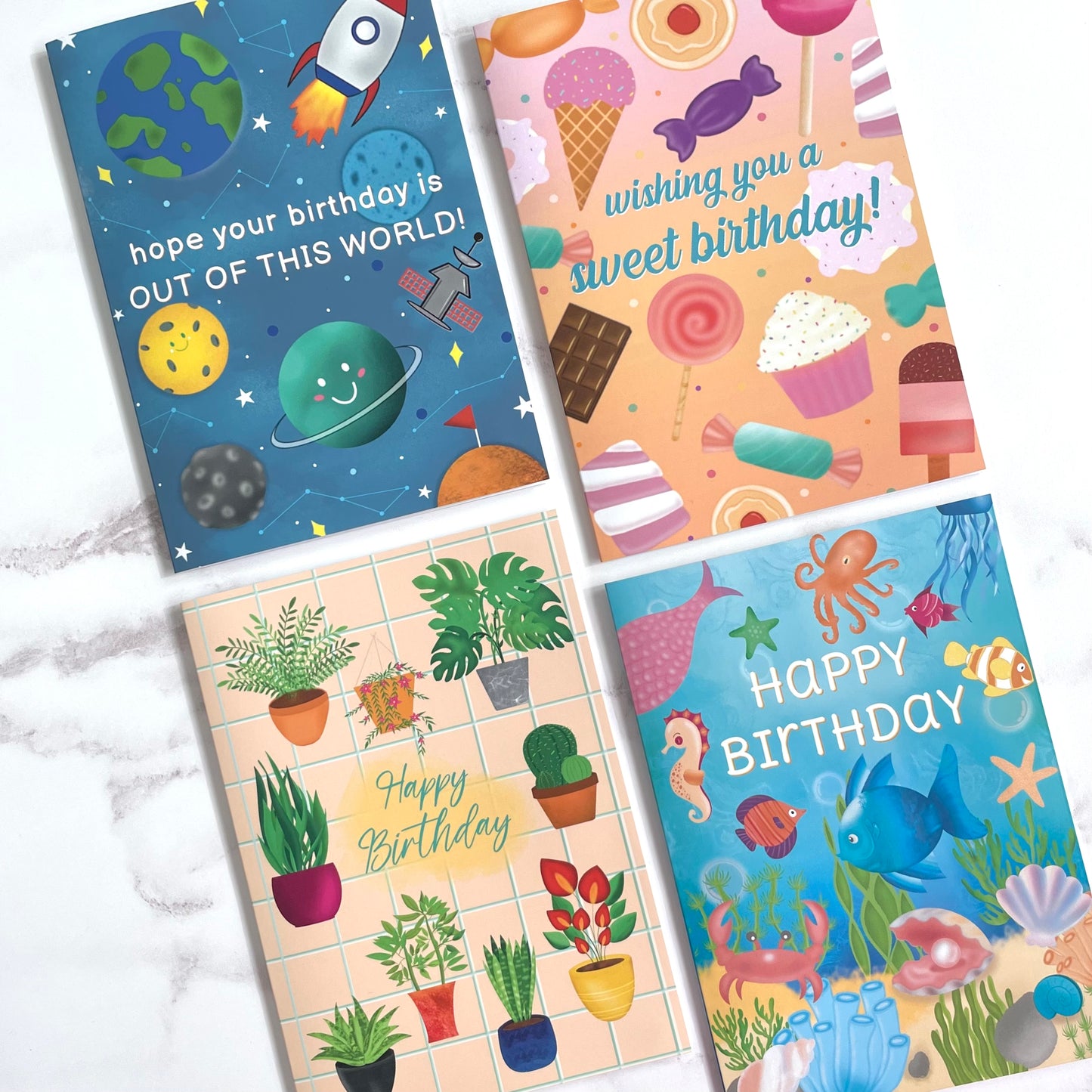 4 pack Greeting Card Bundle