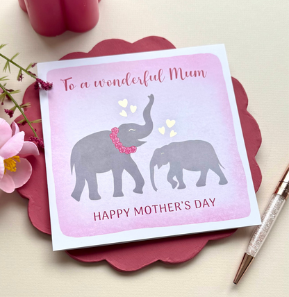 Wonderful Mum Birthday Card