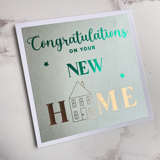 Foiled New Home Card
