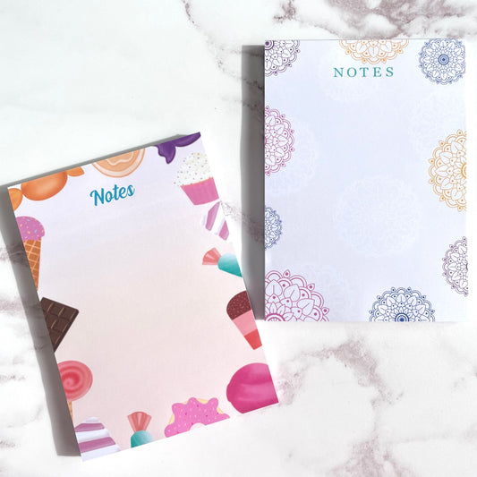 Mandala & Sweet Notes Notepad Bundle