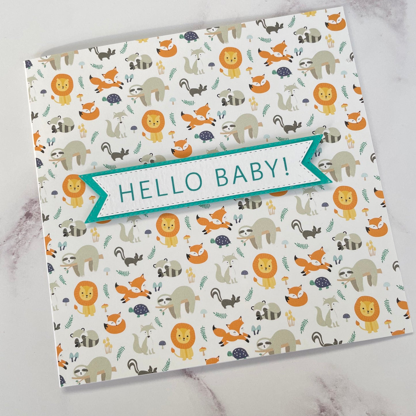 Lion Newborn Card