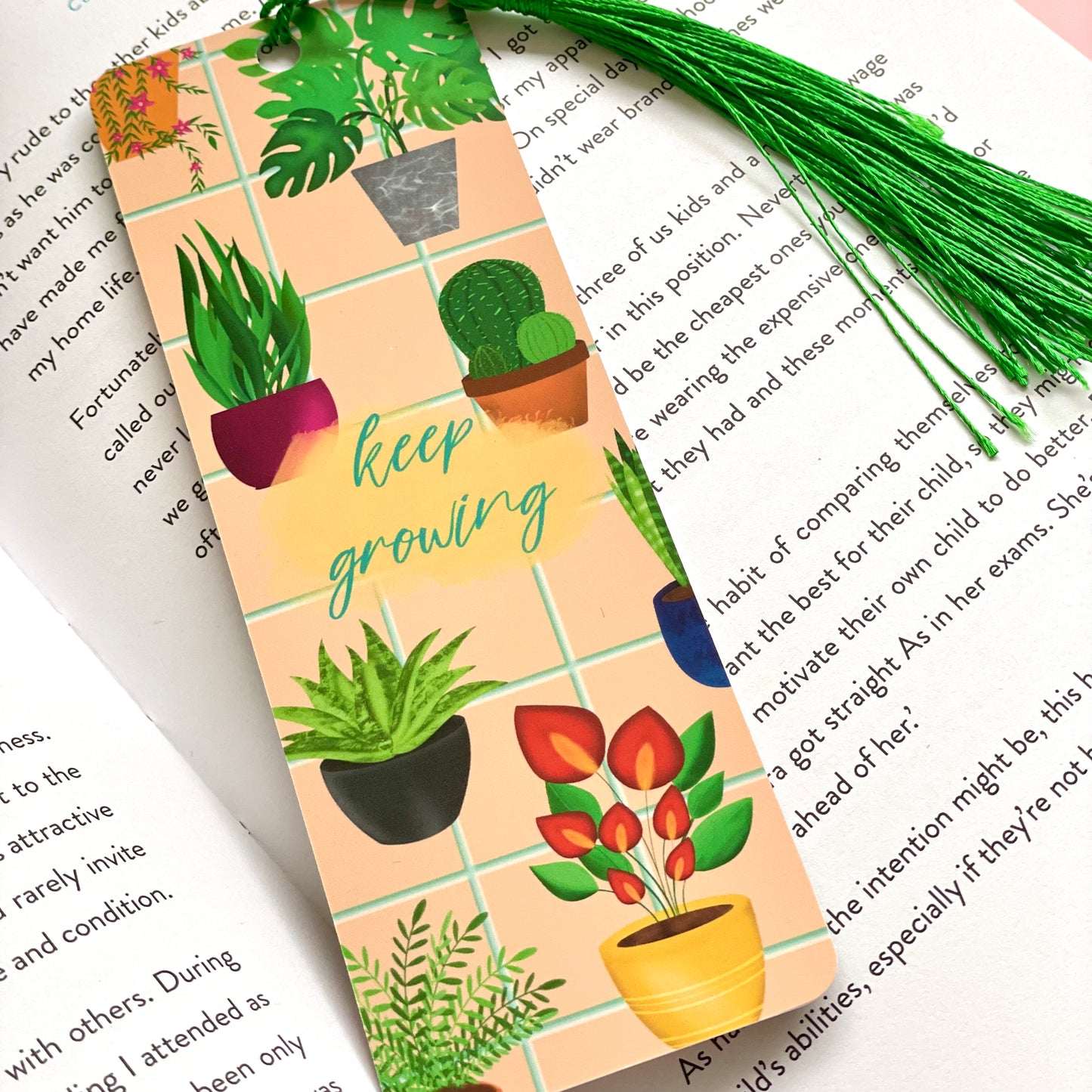 Keep Growing Plant Bookmark