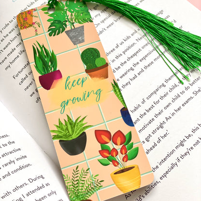 Keep Growing Plant Bookmark