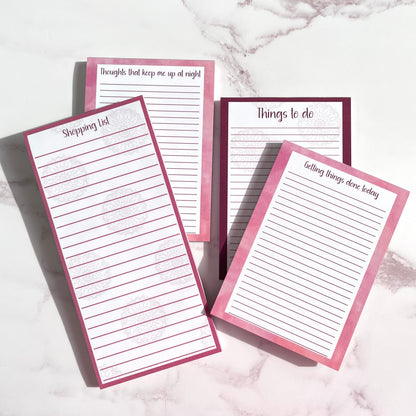 4 Pack Notepad Bundle