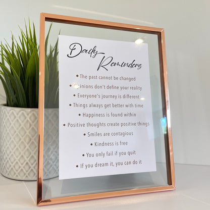 Daily Reminders Print