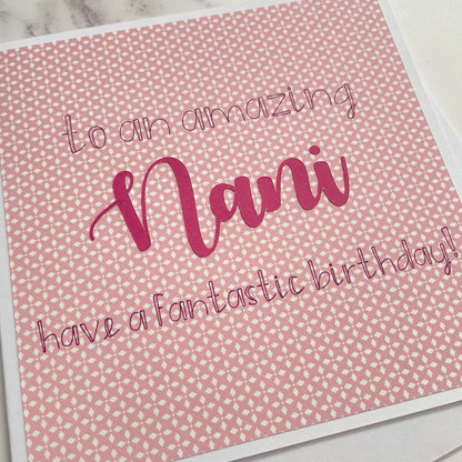 Pink Themed Birthday Card - Massi & Kaki