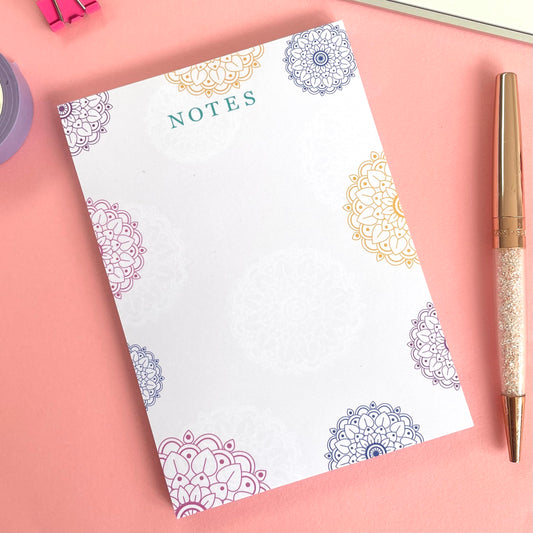 Mandala Notes - A6 Notepad