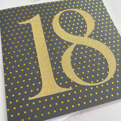 Gold & Black Milestone Card