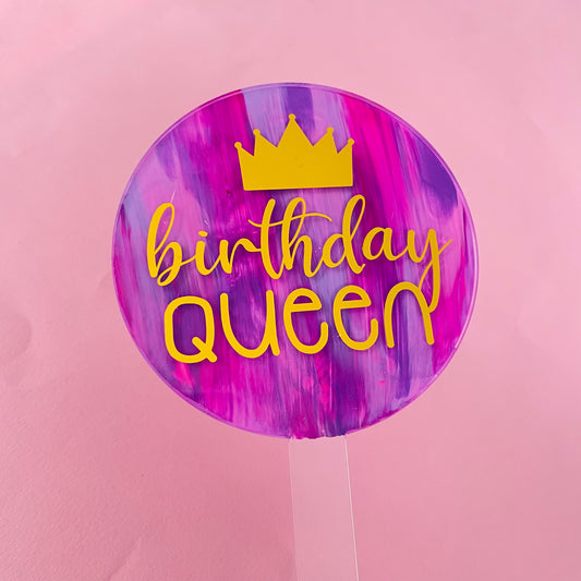 Birthday Queen Topper