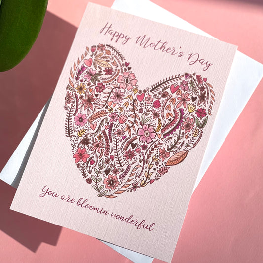 Blooming Wonderful Mothers Day Card