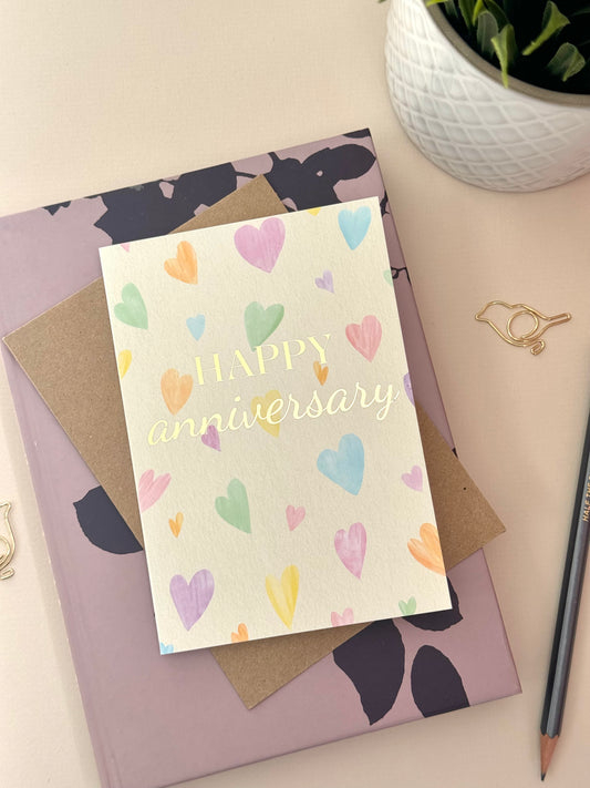 Hearts Anniversary Card