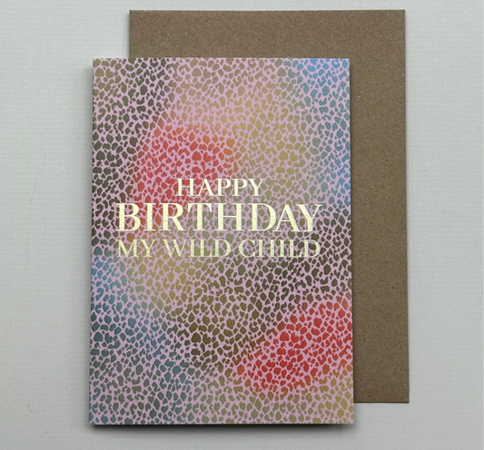 My Wild Child Birthday Card