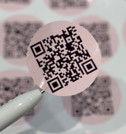 Personalised QR stickers - 20 stickers