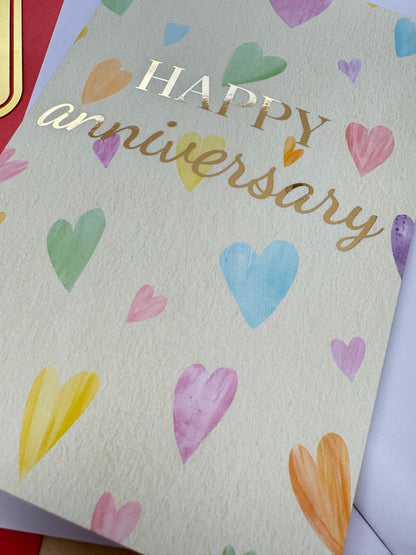 Hearts Anniversary Card