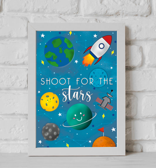 Shoot For The Stars Wall Print