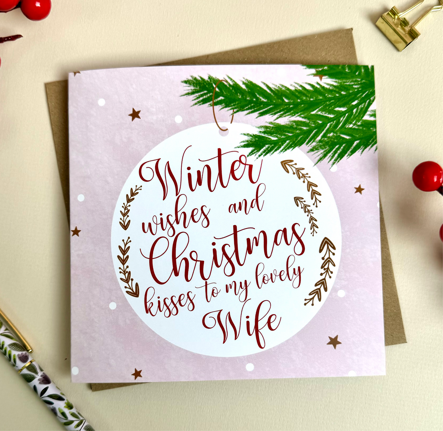 Wife Winter Wishes Card