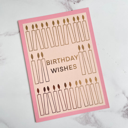 Foiled Birthday Wishes Card