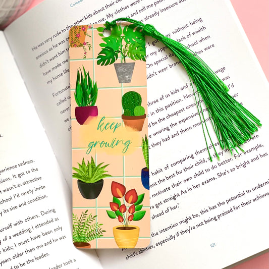 Keep Growing Plant Bookmark