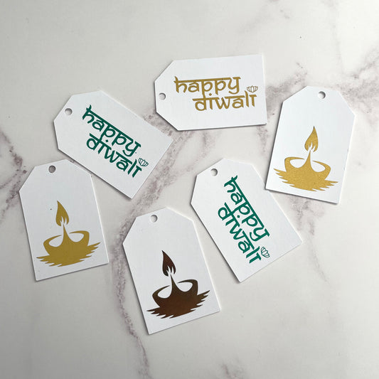 Happy Diwali Foiled Gift Tags