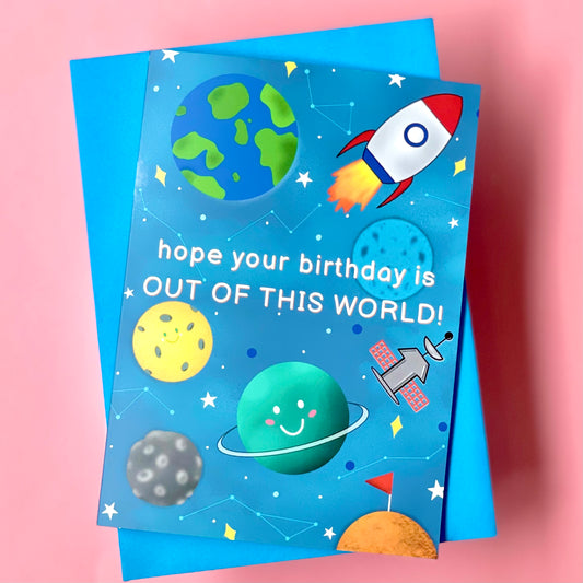 Out of this World Birthday Card
