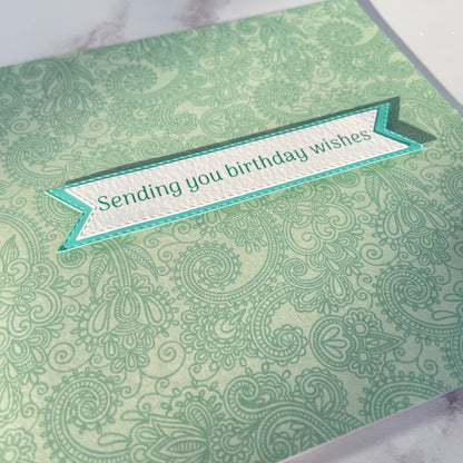 Paisley Floral Birthday Card