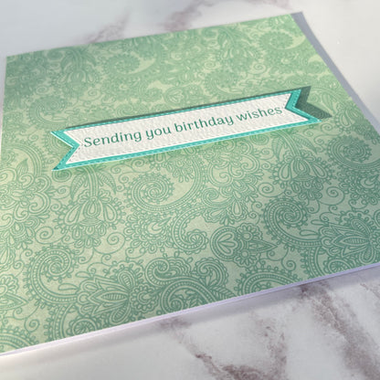 Paisley Floral Birthday Card