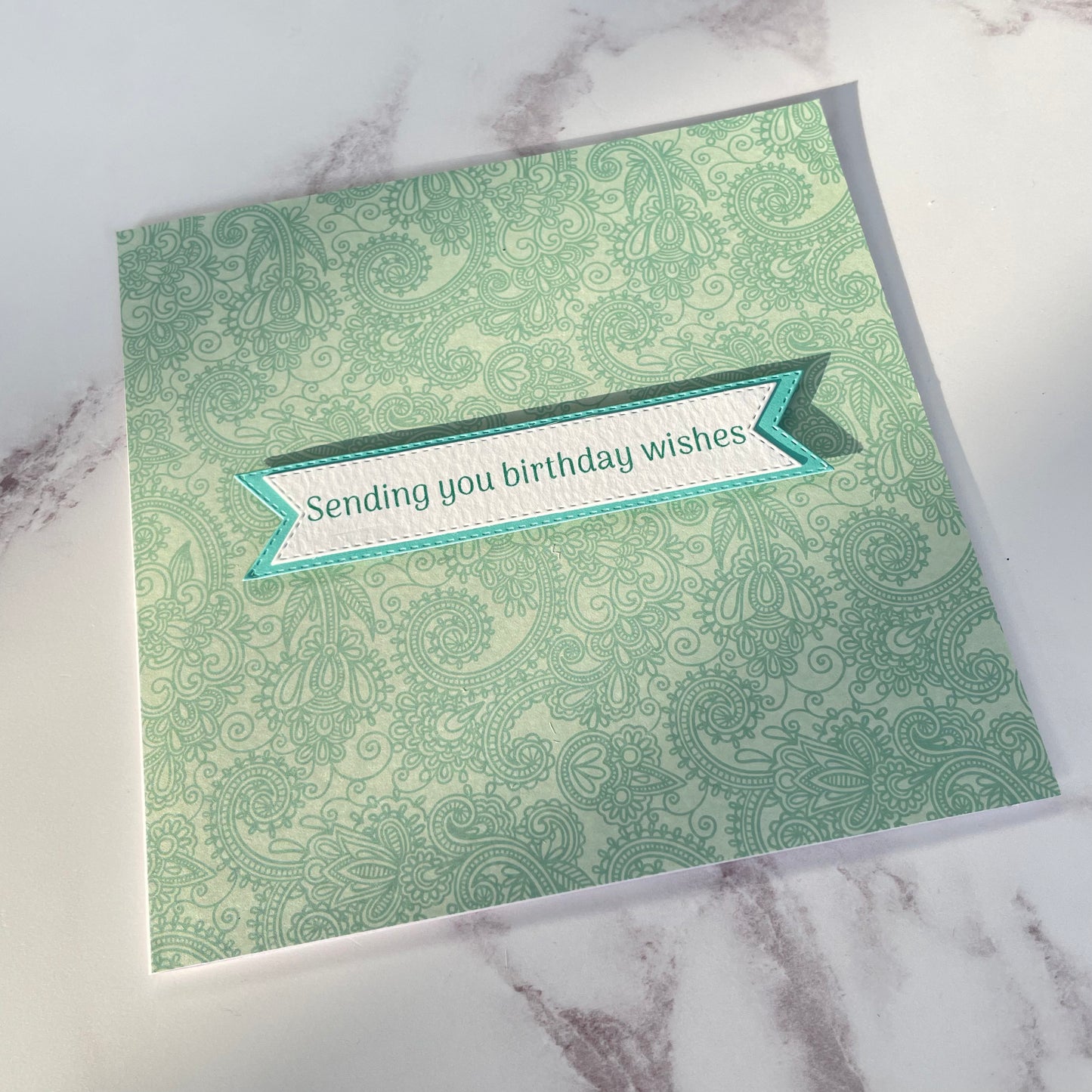 Paisley Floral Birthday Card