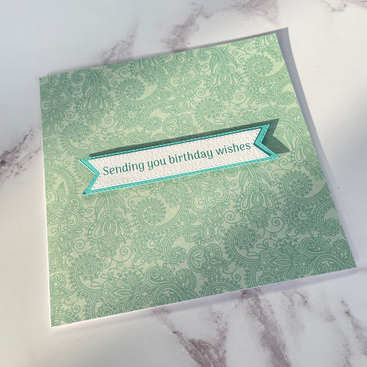 Paisley Floral Birthday Card
