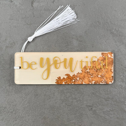 'BeYOUtiful' Acrylic Painted Bookmark